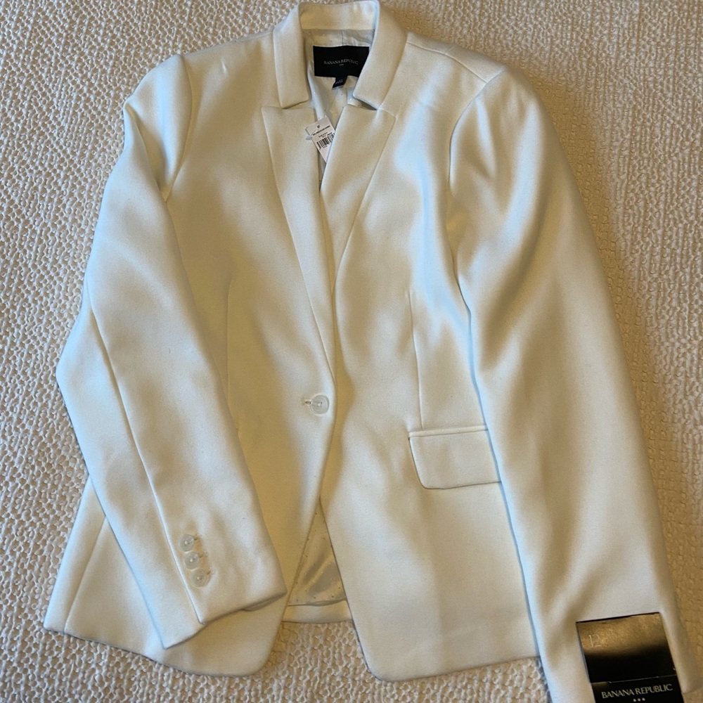 Banana Republic Factory White Women's Blazer